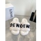 LOEWE 로에베 레터링 퍼 슬리퍼 신발