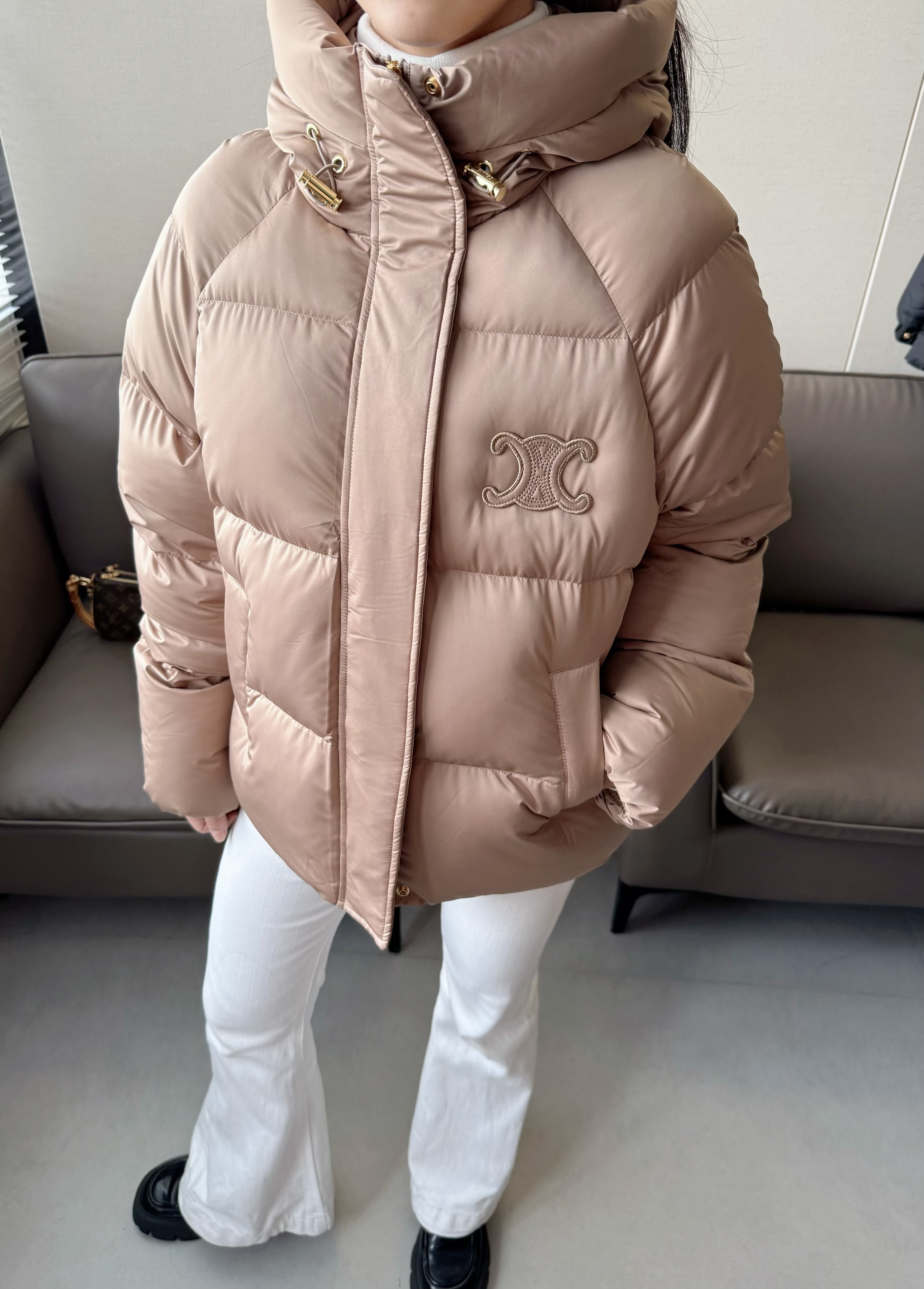 Celine 셀린느 후드 구스다운 패딩 점퍼 자켓 재킷 의류