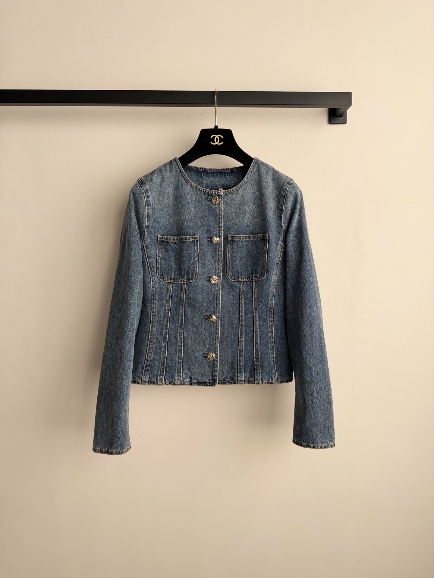 Chanel 샤넬 26C 크루즈 스트라이프 데님 자켓 재킷 의류