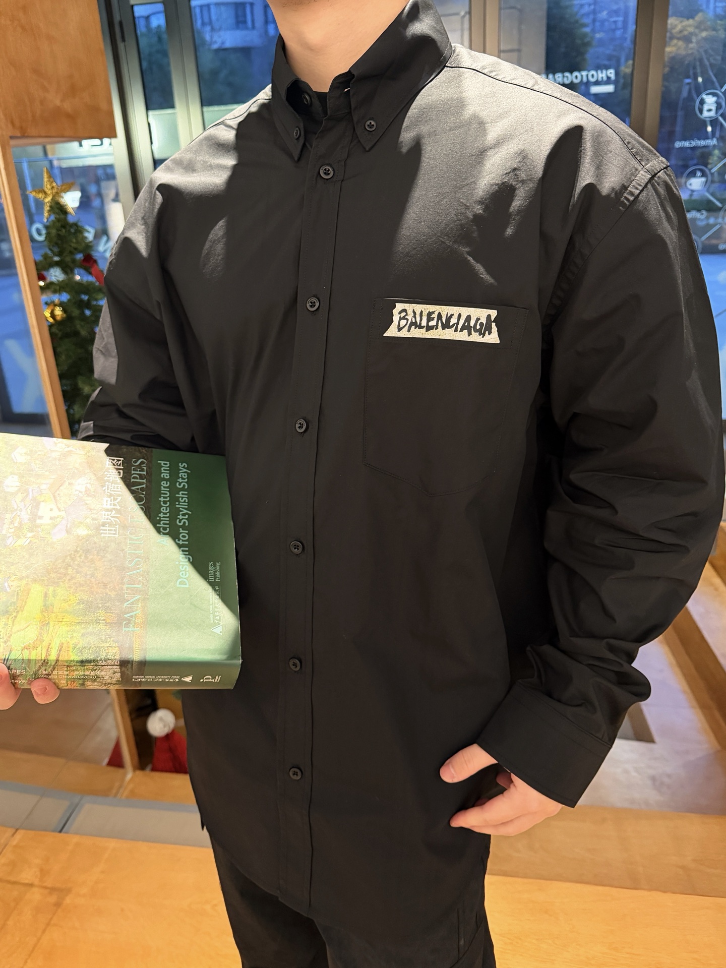 BALENCIAGA 발렌시아가 마스킹 테이프 셔츠 의류