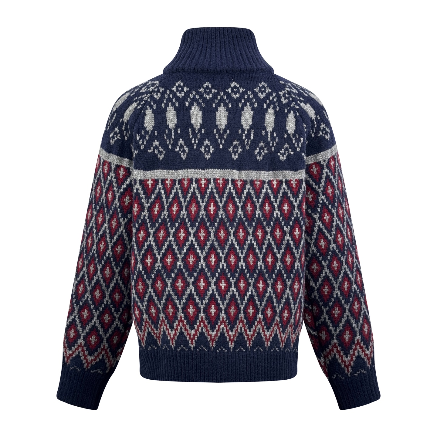 LOEWE 로에베 지오메트릭 페어 아일 자카드 가디건 의류