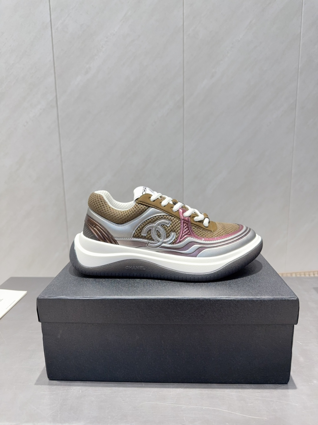 Chanel 샤넬 컬러배색 플랫폼 스니커즈 신발