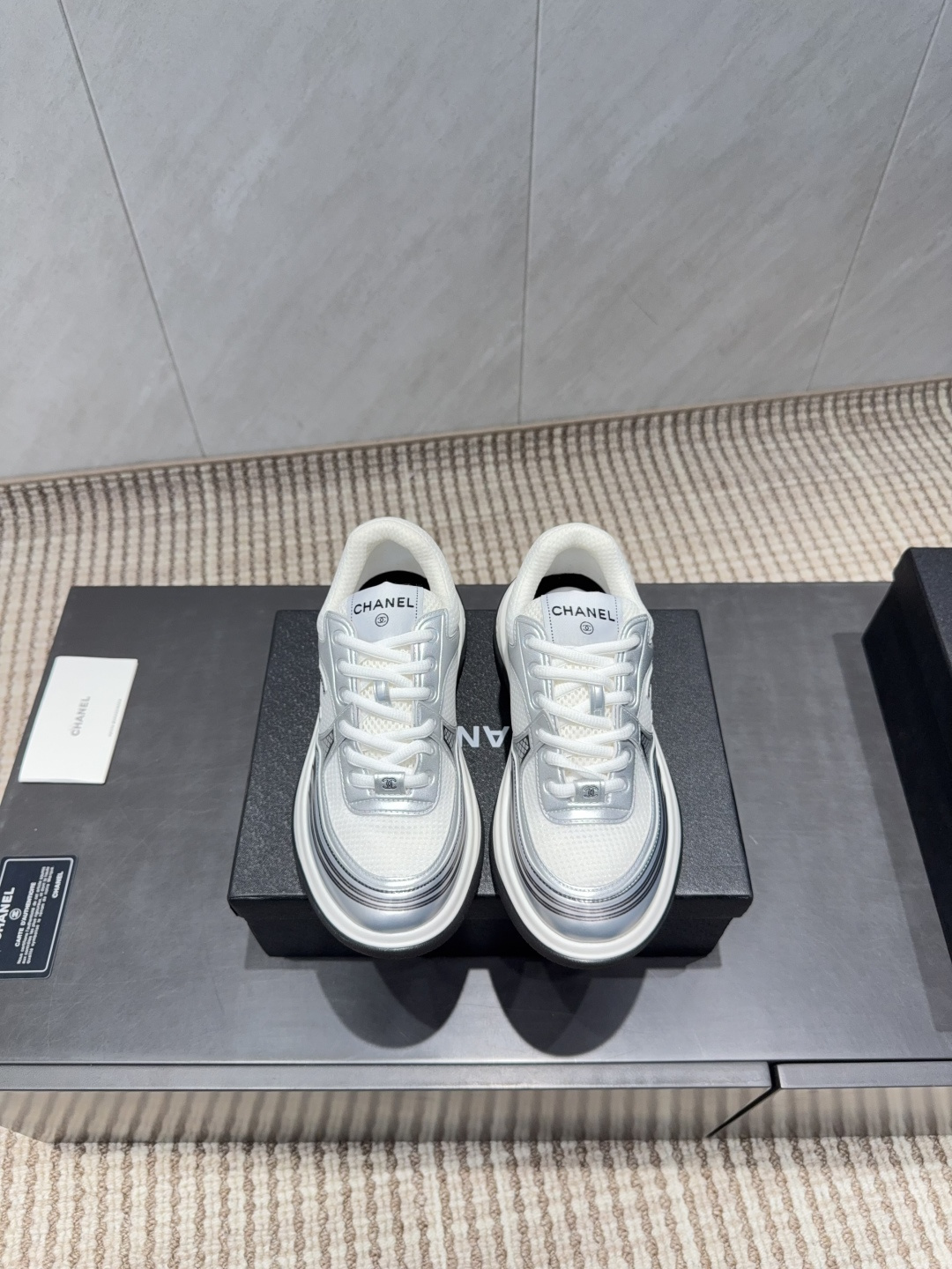 Chanel 샤넬 컬러배색 플랫폼 스니커즈 신발