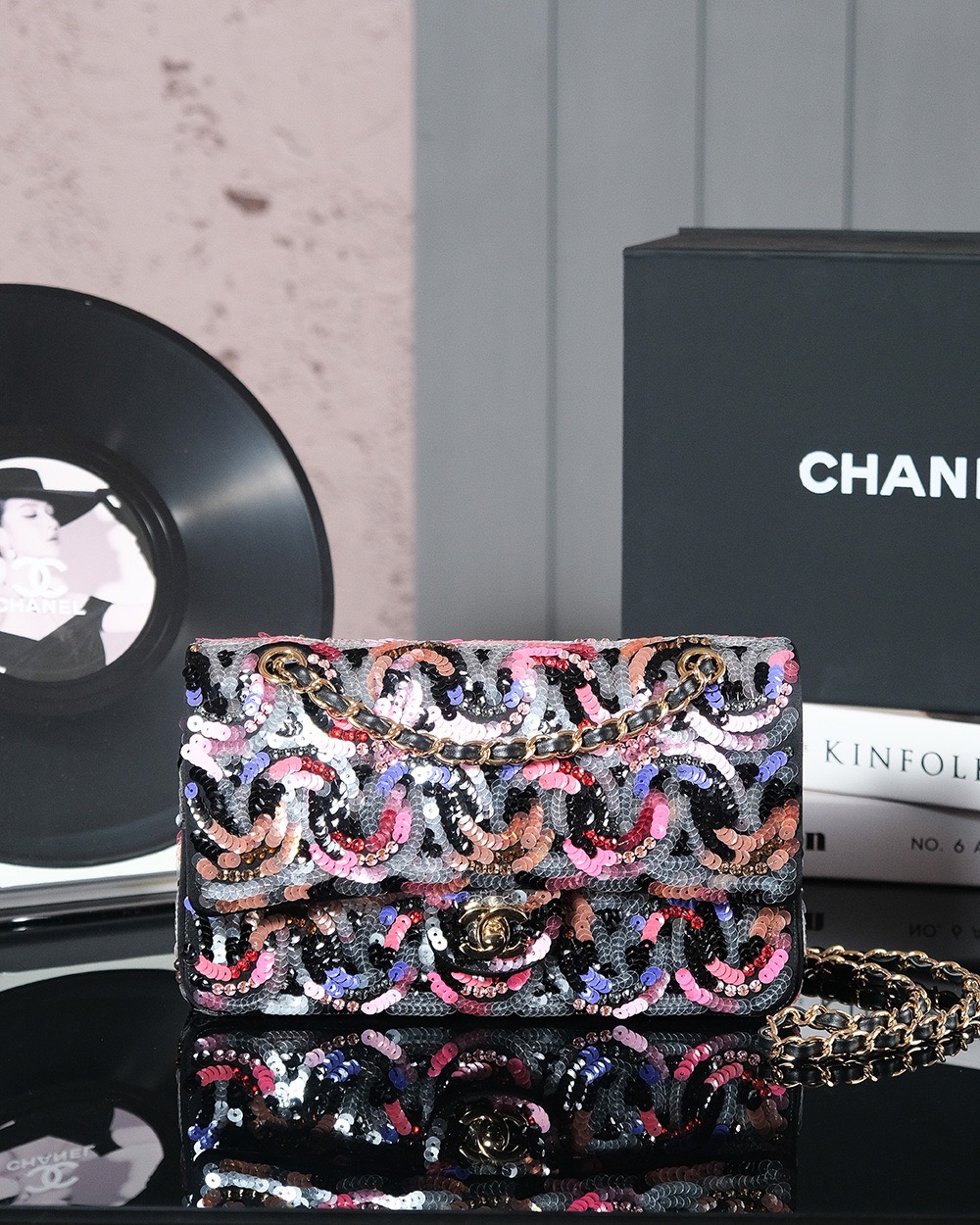 Chanel 샤넬 24s 레인보우 시퀸 CF백 숄더백 가방