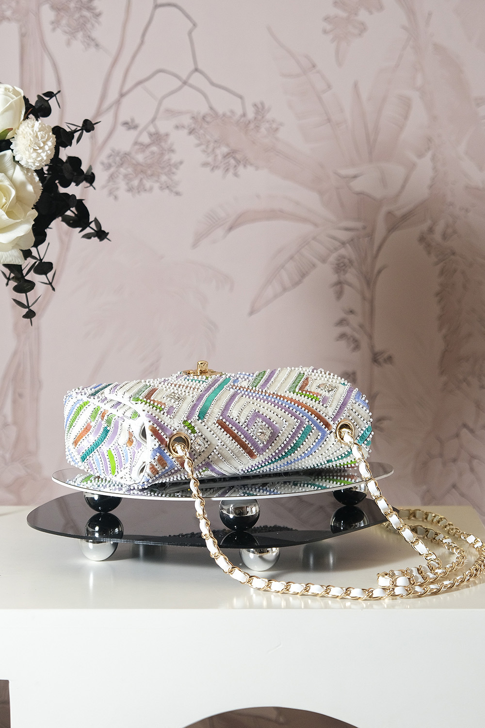 Chanel 24A 샤넬 메티에 다르(공방) 중공 시퀸 CF백 (20cm) 숄더백 가방