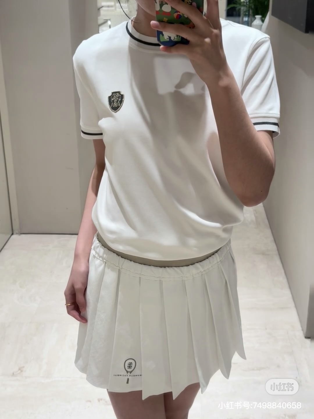 Brunello Cucinelli 브루넬로 쿠치넬리(BC) 자수 로고 반팔 티셔츠 의류