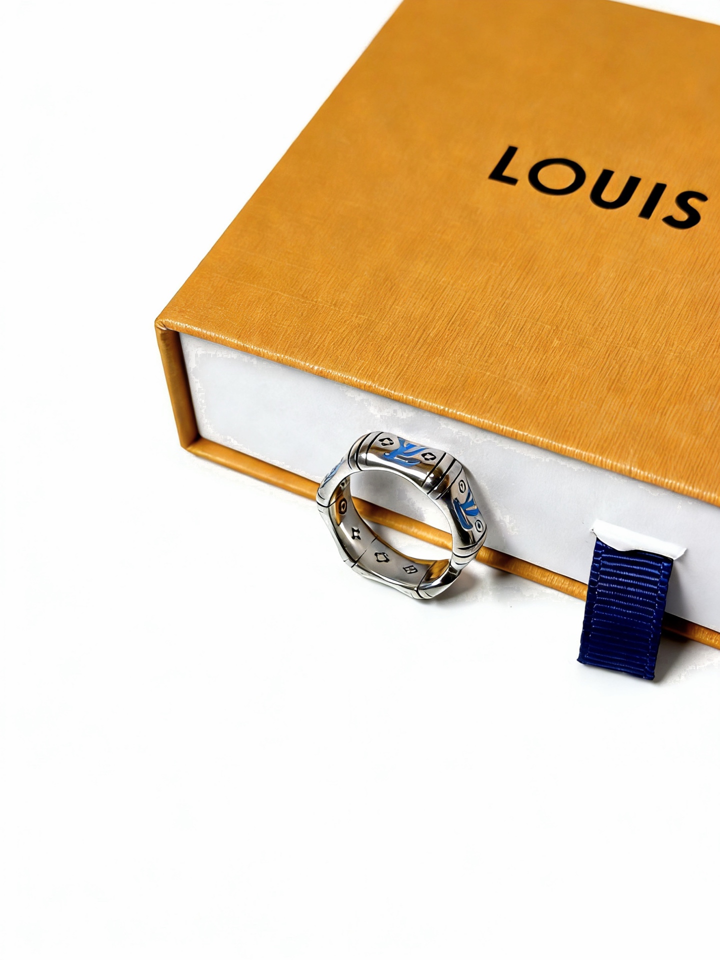 Louis Vuitton LV · 루이비통 빈티지 펑크 실버 오픈 링 반지 악세사리