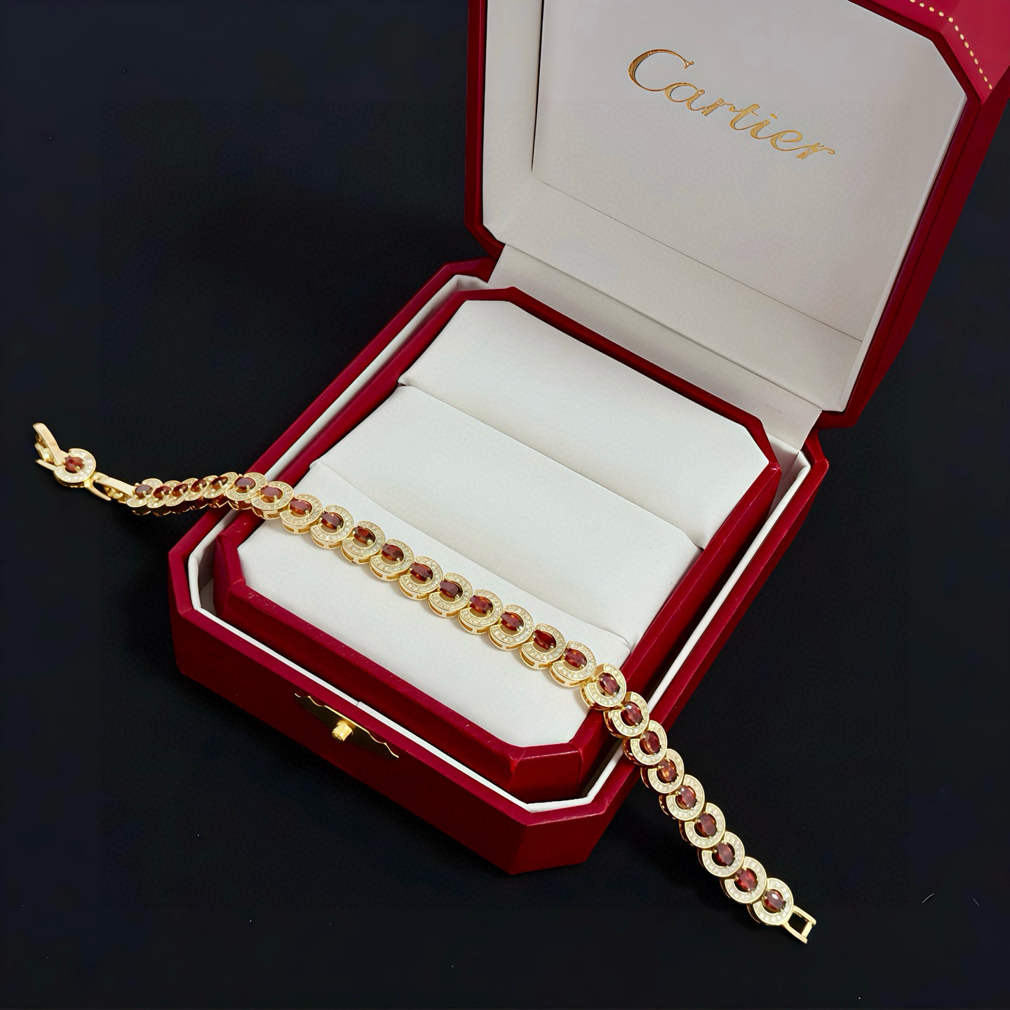 Cartier 까르띠에 팬더(Panthère) 다이아 체인 팔찌 악세사리