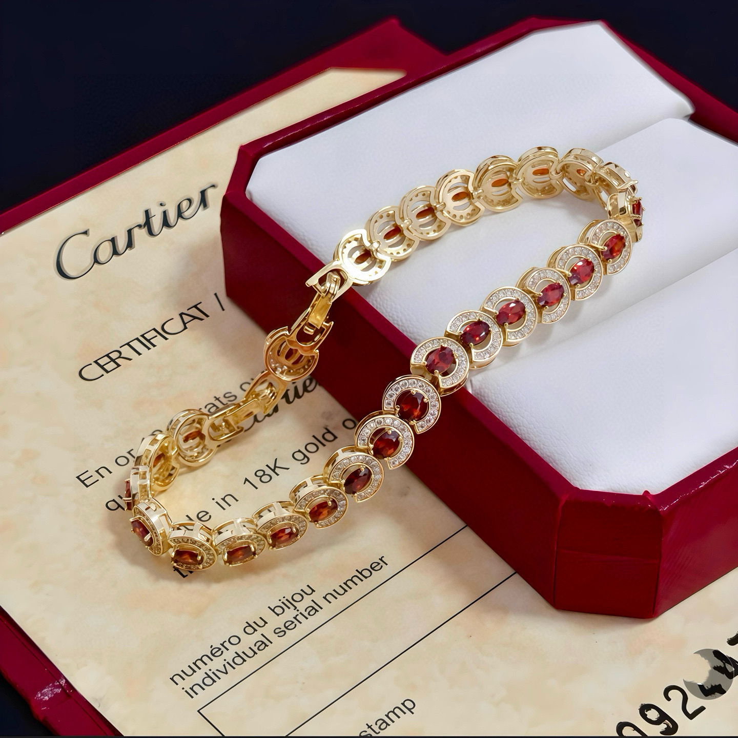 Cartier 까르띠에 팬더(Panthère) 다이아 체인 팔찌 악세사리