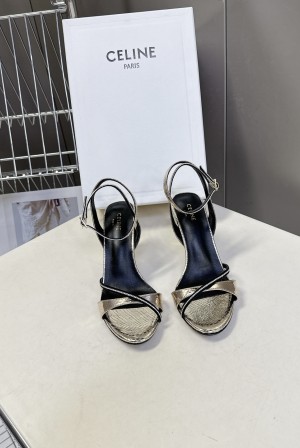 Celine 셀린느 런웨이 크리스탈 포인티드 펌프스 힐 구두 신발 8cm