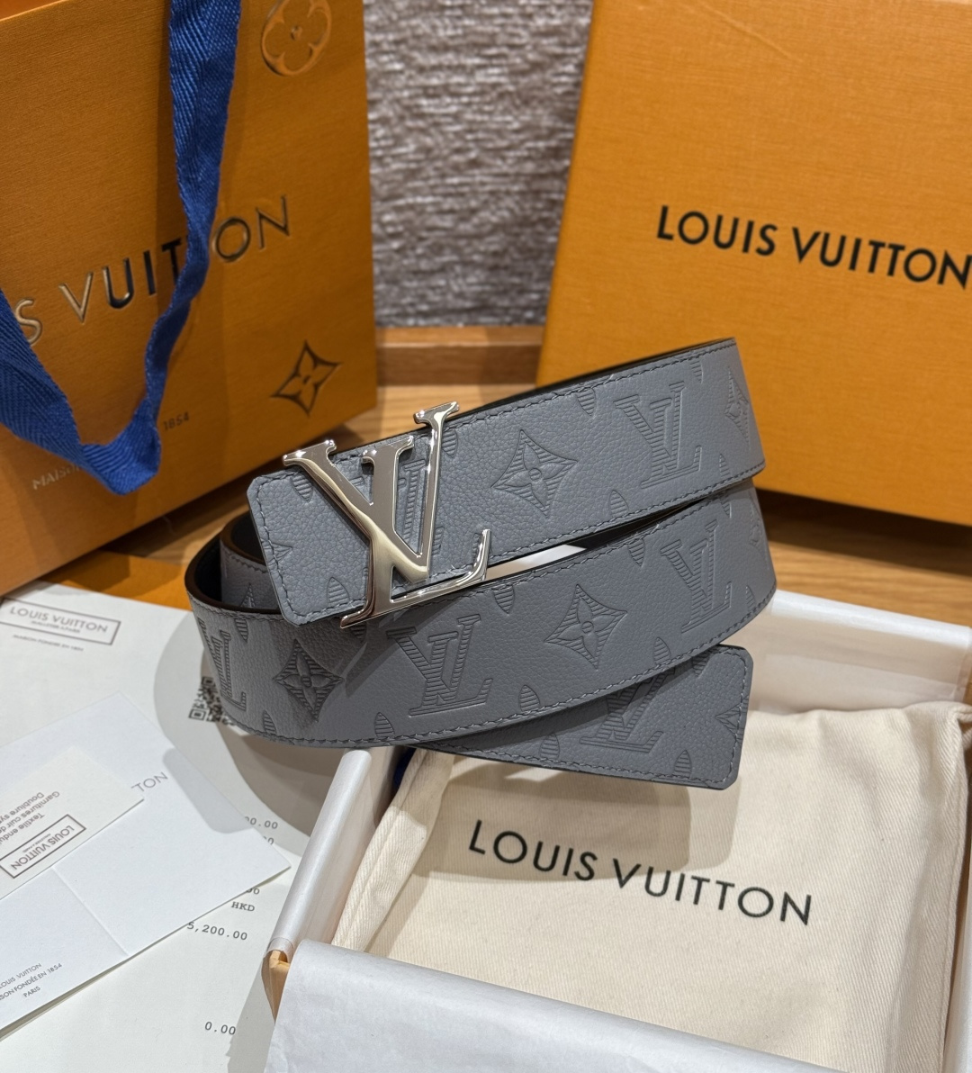 LV 루이비통 이니셜 펄스(INITIALES PEARLS) 40mm 양면 리버서블 벨트