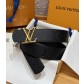 LV 루이비통 디멘션(DIMENSION) 40mm 양면 리버시블 벨트 (레더 엠보싱)