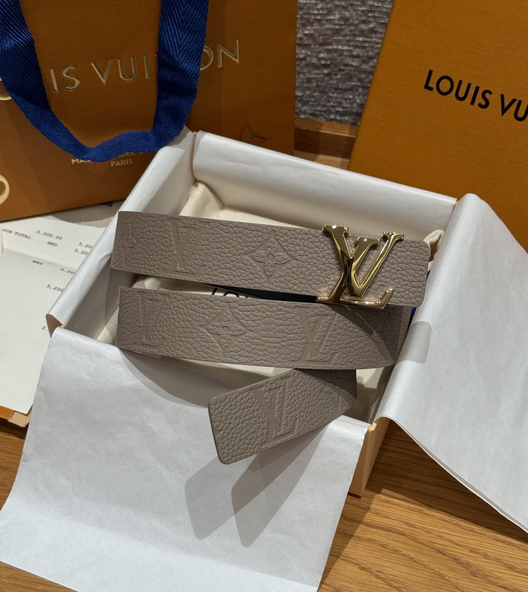 LV 루이비통 디멘션(DIMENSION) 30mm 양면 리버시블 벨트