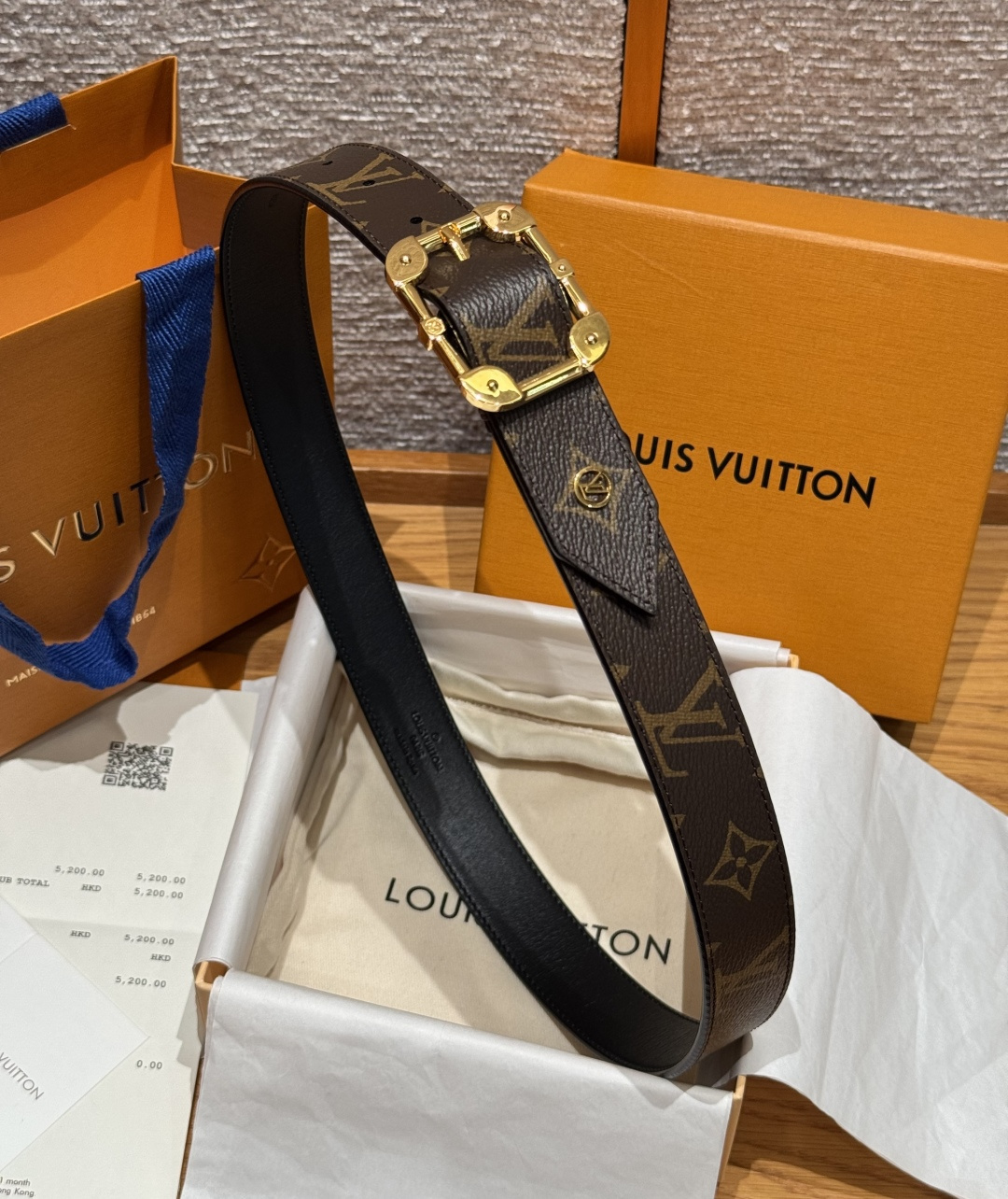 LV 루이비통 슬렌더(SLENDER) 35mm 양면 리버시블 벨트