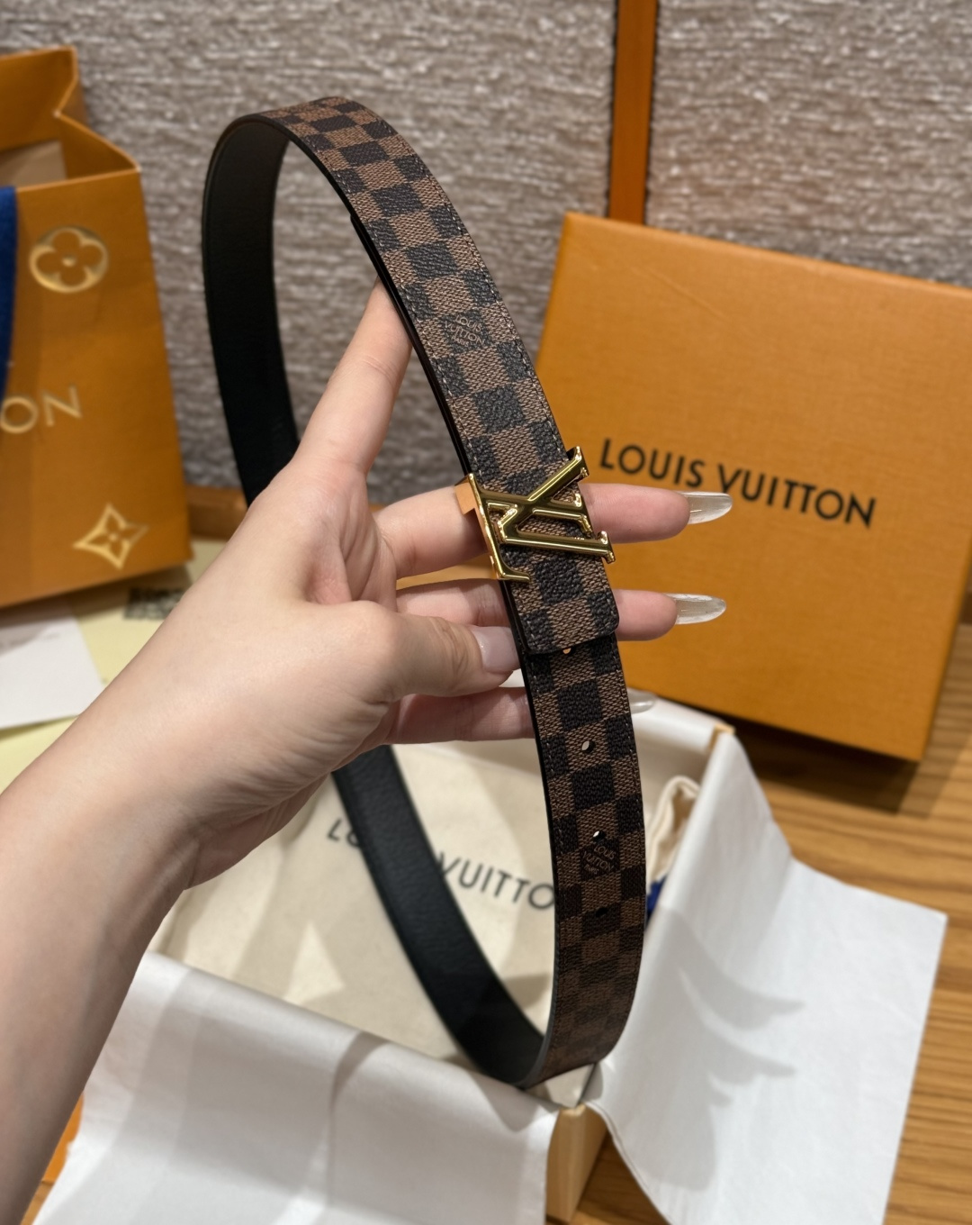 LV 루이비통 아이코닉(ICONIC) 25mm 양면 리버시블 벨트