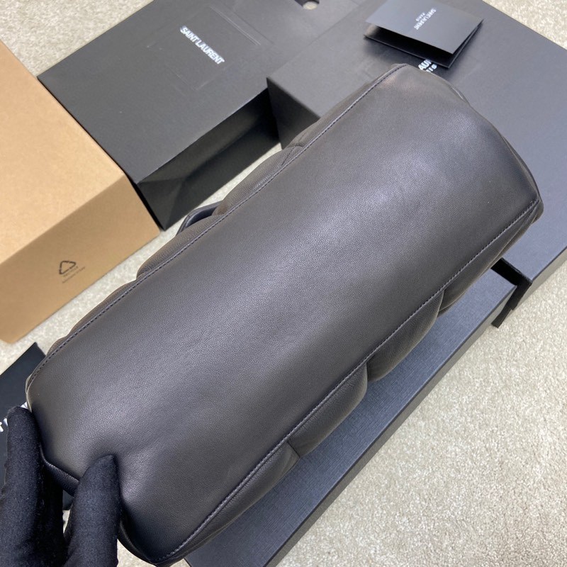 생로랑(YSL) 루루 푸퍼(Loulou Puffer) 라지 블랙 (골드) 숄더백 가방