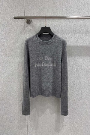 디올(DIOR) 레터링 자수 캐시미어 니트 의류