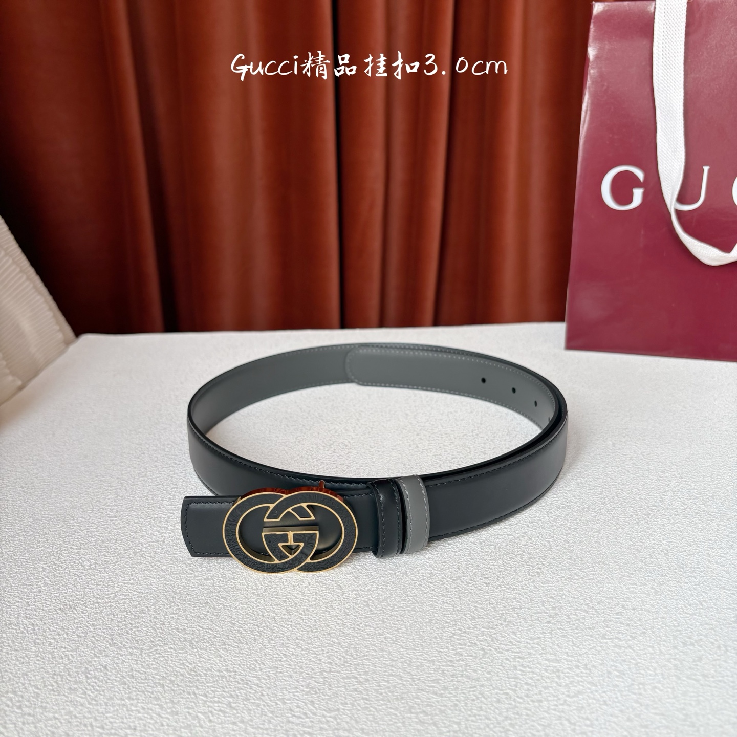 구찌(GUCCI) 양면 가죽 벨트