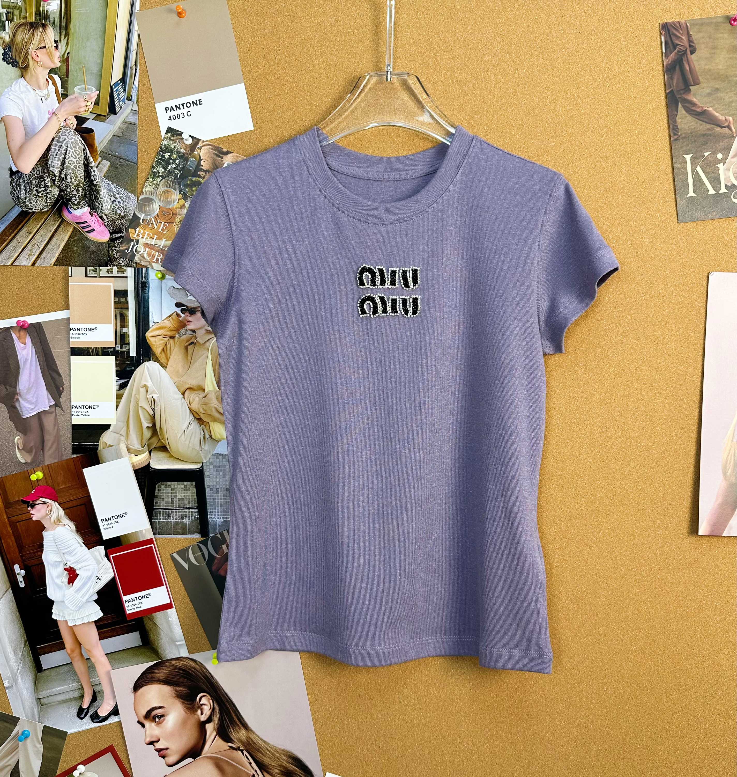 miumiu 미우미우 26 SS 시즌 로고 반팔 티셔츠 의류