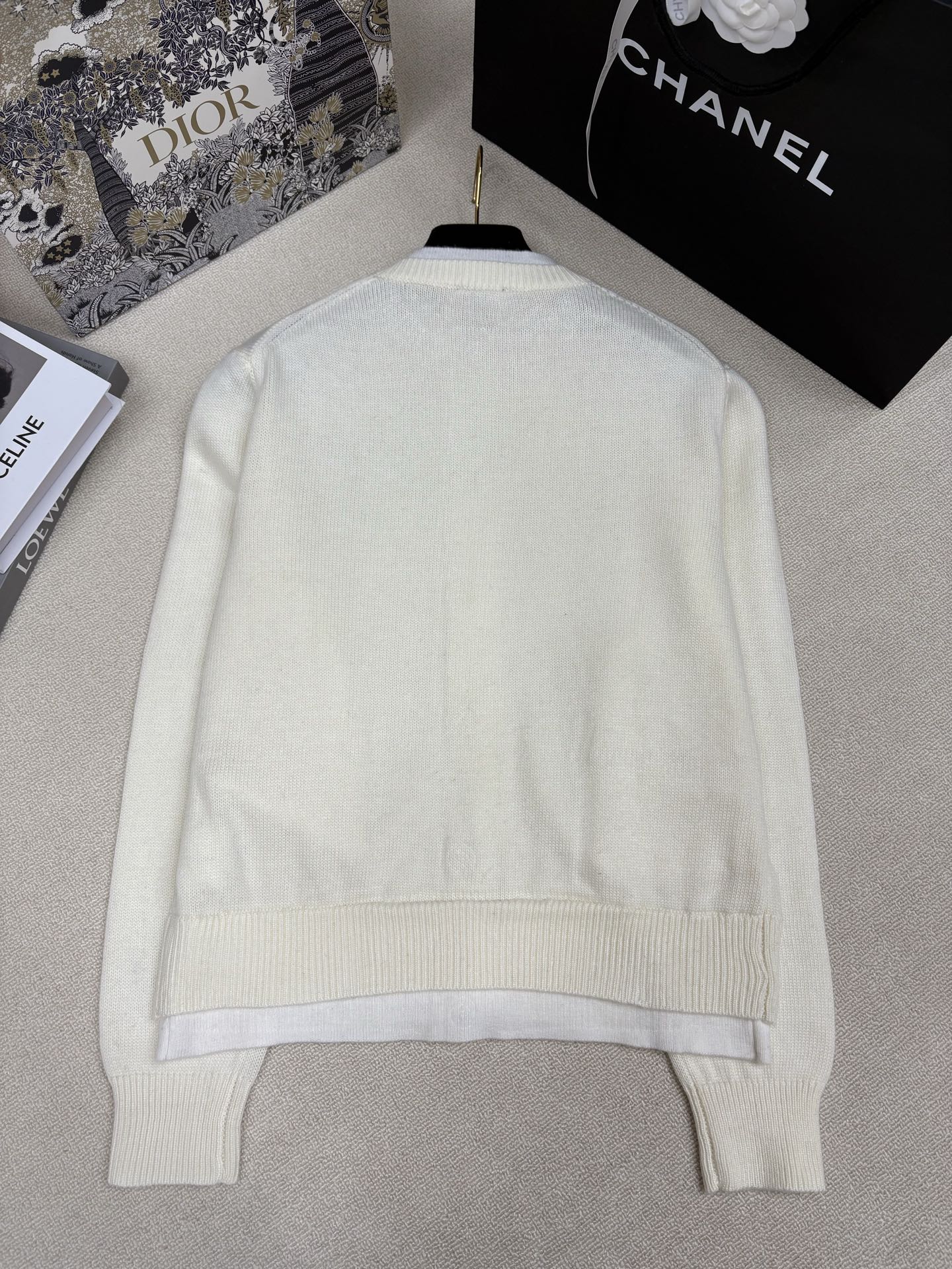 Chanel 샤넬 레이어드 디테일 라운드넥 가디건 의류