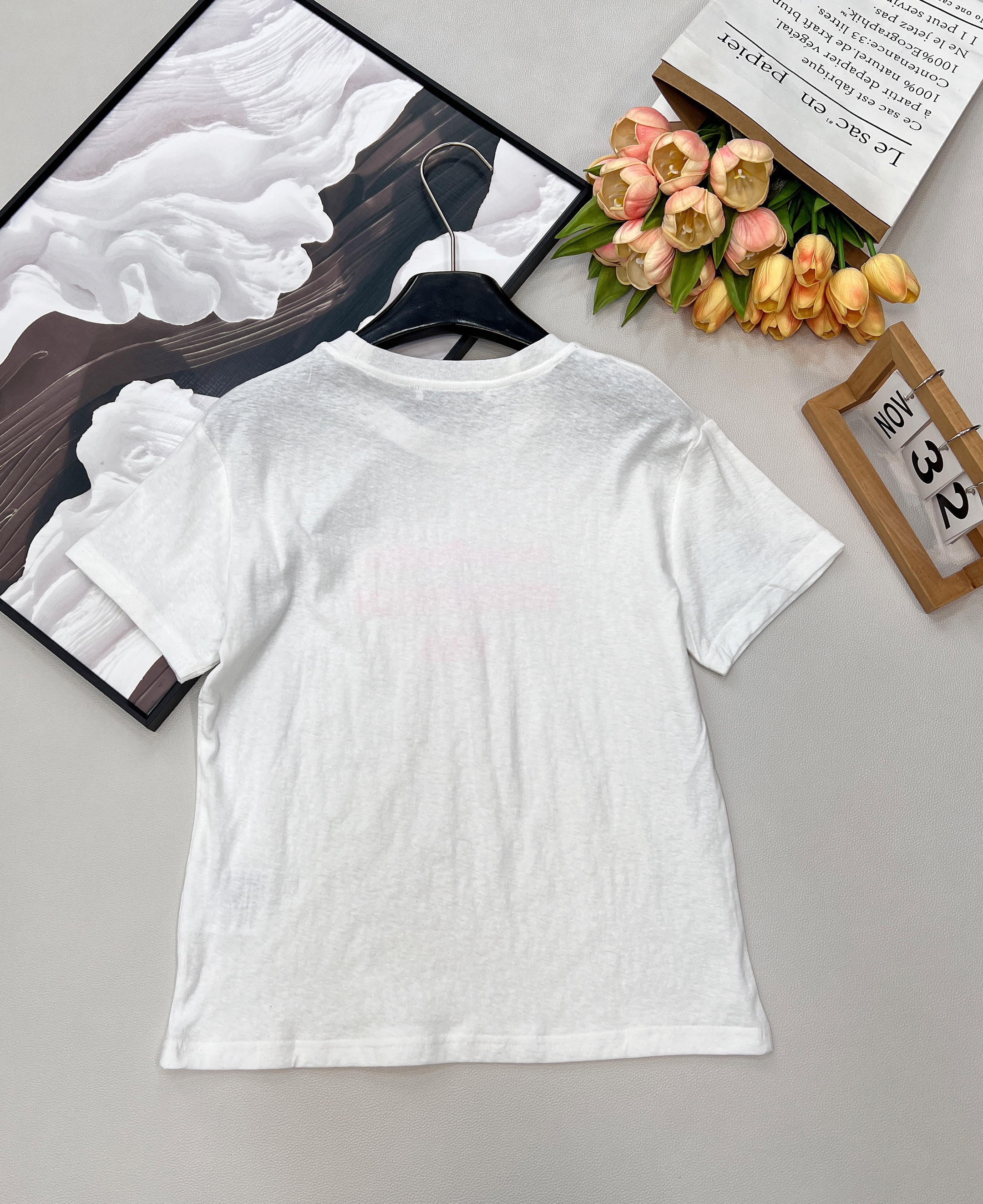 아크네 스튜디오(Acne Studios) 1996 입체 로고 크롭 반팔 티셔츠 의류