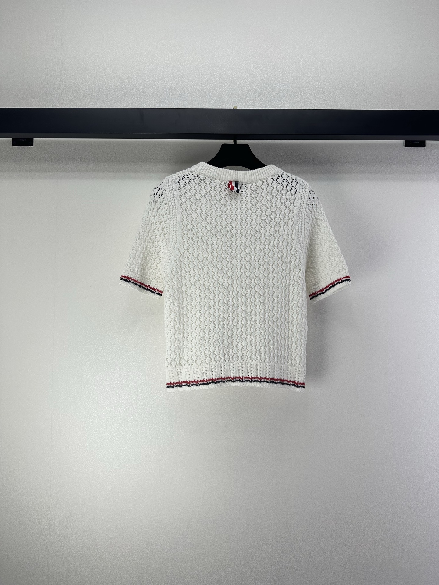 Thom Browne 톰브라운 헥터 독 자수 펀칭 니트 반팔 의류