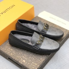 루이비통(Louis Vuitton) LV 남성 윈터 무스탕 드라이빙 슈즈 로퍼 구두 신발
