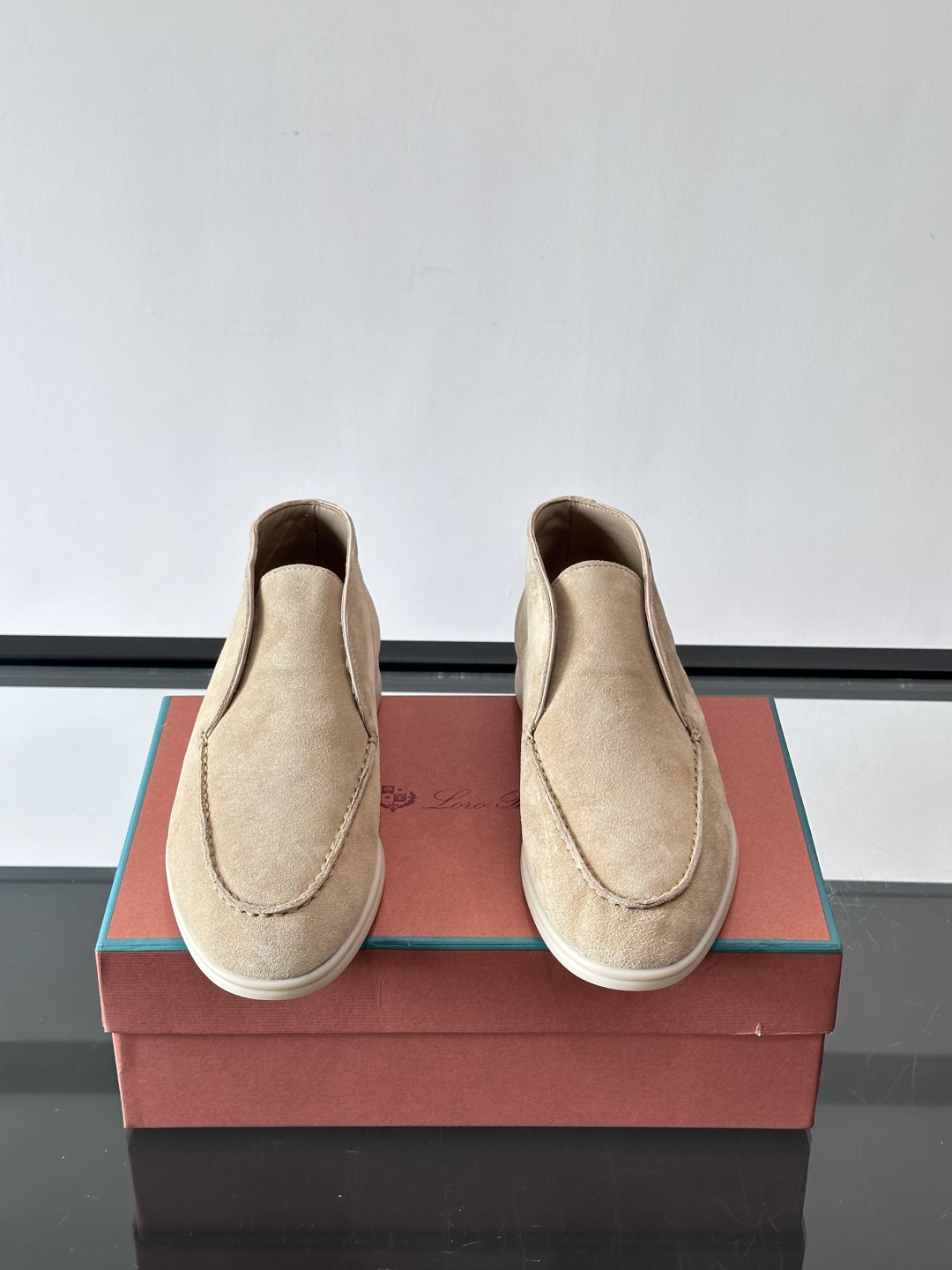 로로피아나(Loro Piana) LP 오픈 워크(Open Walk) 스웨이드 데저트 부츠 신발