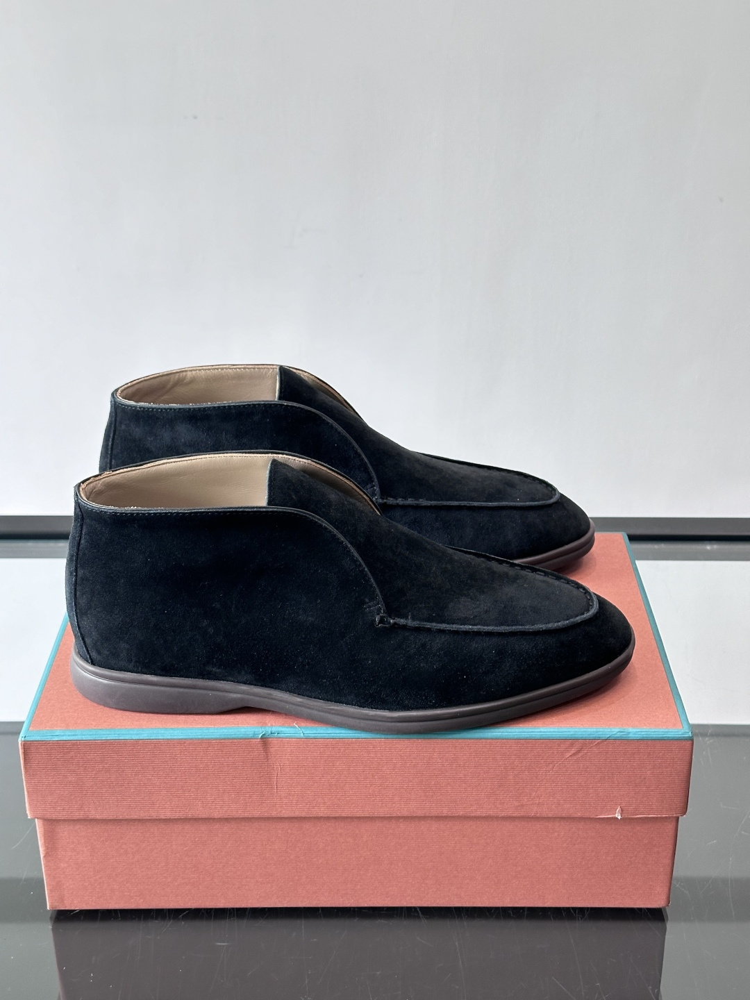 로로피아나(Loro Piana) LP 오픈 워크(Open Walk) 스웨이드 데저트 부츠 신발