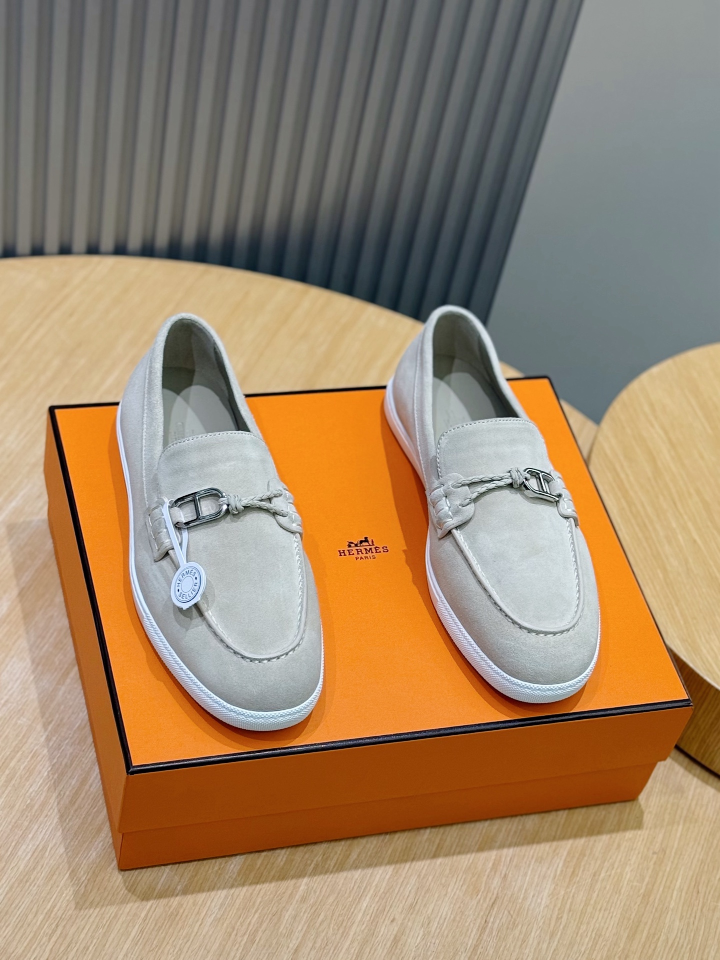 에르메스(Hermes) 라이크(Like) 마린 캐주얼 로퍼 신발