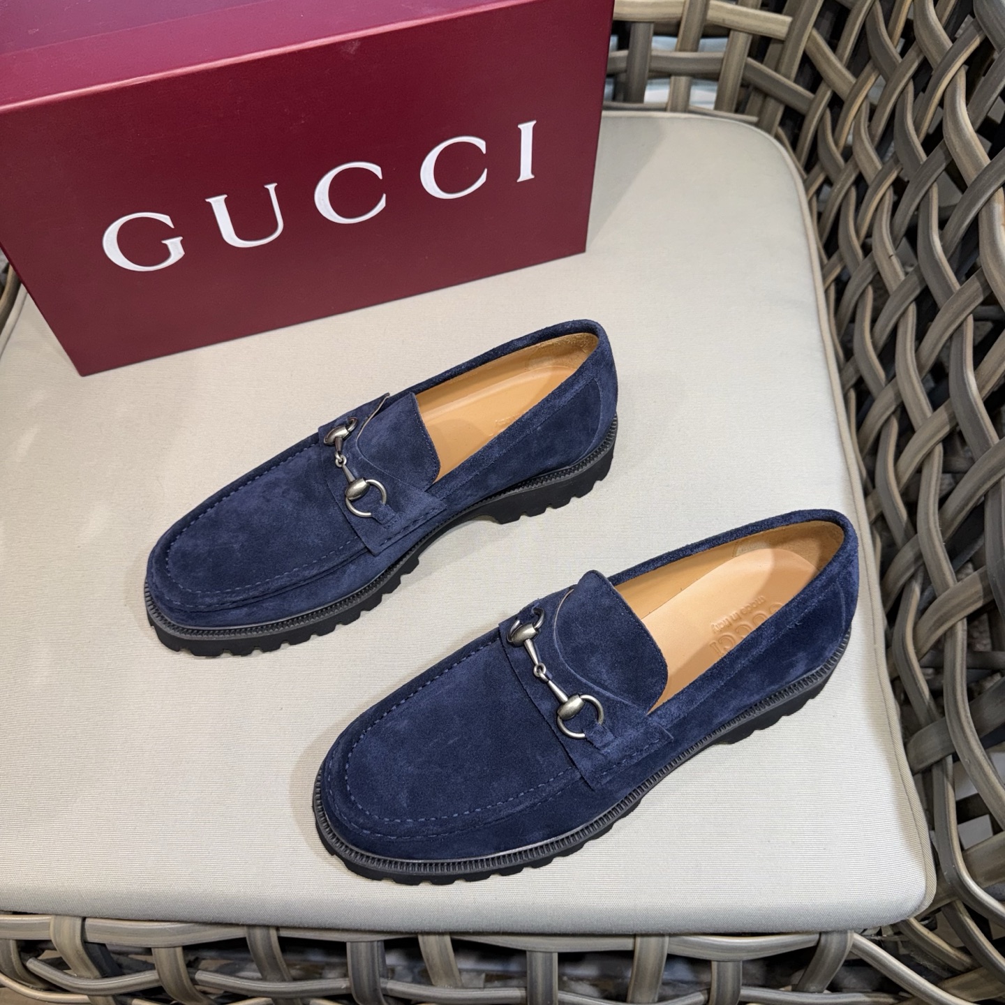 구찌(Gucci) 웹(Web) 스트라이프 마틴 로퍼 구두 신발