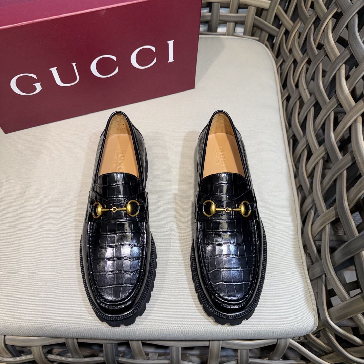 구찌(Gucci) 웹(Web) 마틴 로퍼 구두 신발