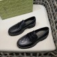 구찌(Gucci) 웹 스트라이프 & GG 블랙 로고 로퍼 구두 신발