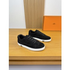 에르메스(Hermes) 실키 스웨이드 H 로고 스니커즈 신발