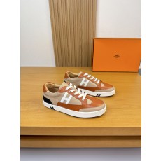 에르메스(Hermes) 실키 스웨이드 H 로고 스니커즈 신발