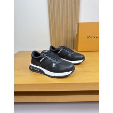 루이비통(LV) 나파 가죽 & 시그니처 PVC 믹스 스니커즈 신발