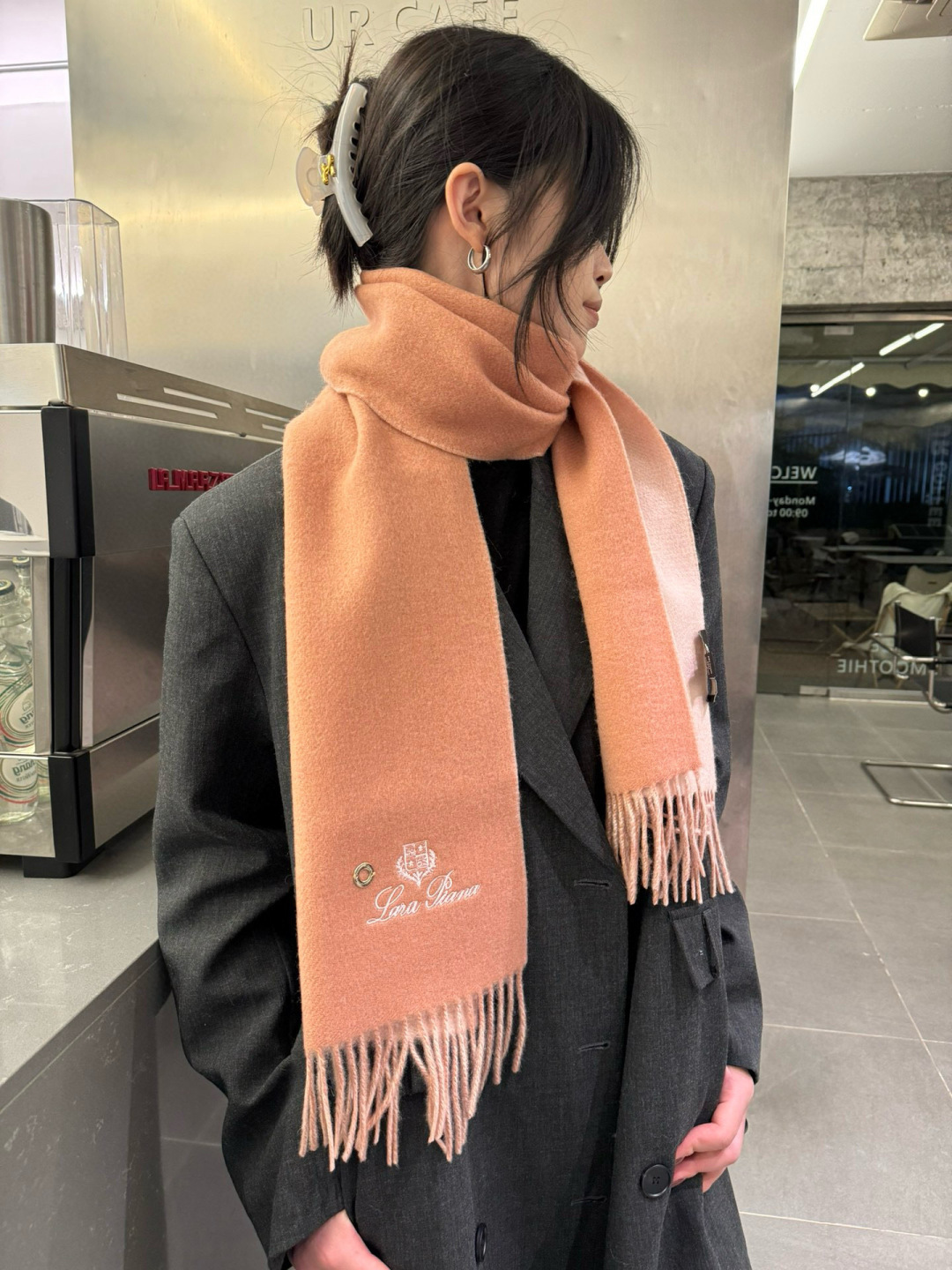 로로피아나(Loro Piana) 더블페이스 캐시미어 머플러 & 숄 목도리 스카프