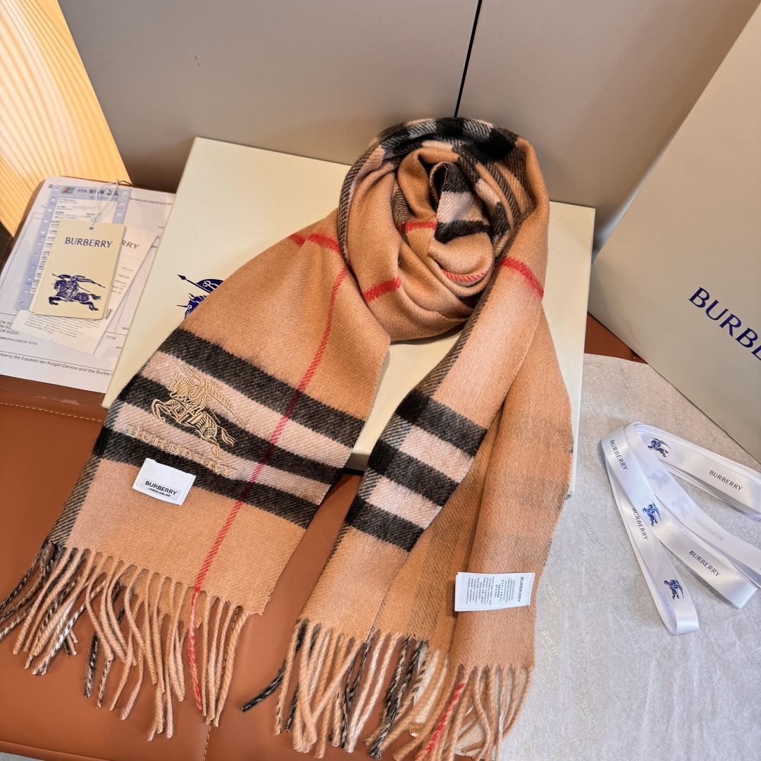 버버리(Burberry) 클래식 체크 캐시미어 롱 머플러 목도리 스카프
