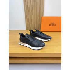 에르메스 HERMES 리치 가죽 'H' 자수 스니커즈 신발