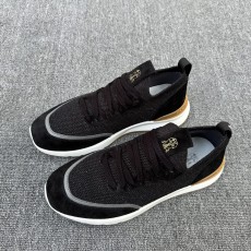 브루넬로 쿠치넬리 Brunello Cucinelli BC 캐시미어 & 스웨이드 스니커즈 신발