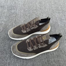 브루넬로 쿠치넬리 Brunello Cucinelli BC 캐시미어 & 스웨이드 스니커즈 신발