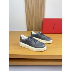 Ferragamo 페라가모 가죽 믹스 스니커즈 신발