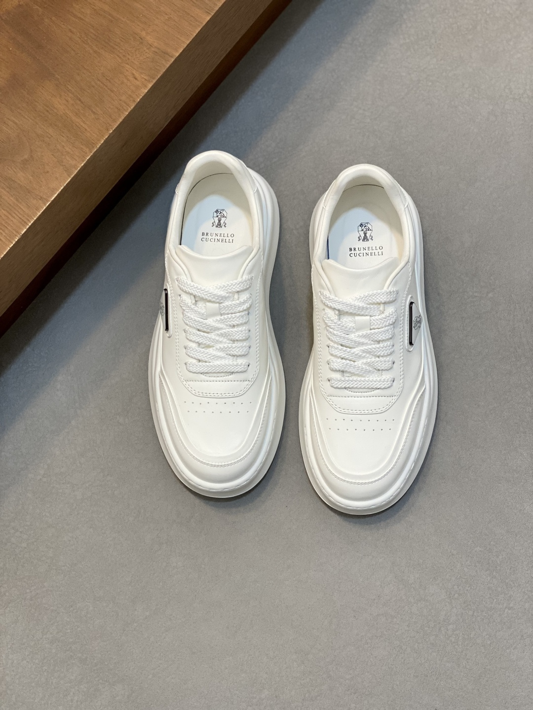 브루넬로 쿠치넬리 Brunello Cucinelli BC 캐시미어 & 스웨이드 스니커즈 신발