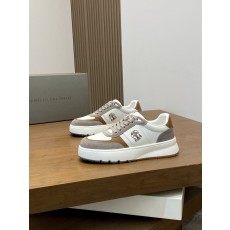 브루넬로 쿠치넬리 Brunello Cucinelli BC 캐시미어 & 스웨이드 스니커즈 신발