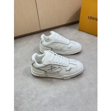 LV 루이비통 프리미엄 리치 가죽(Litchi) 트레이너 스니커즈 신발