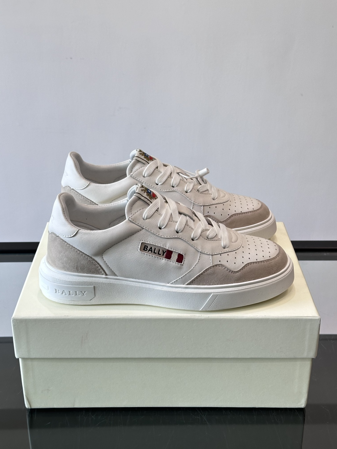 BALLY 발리 남성 배색 캐주얼 스니커즈 신발