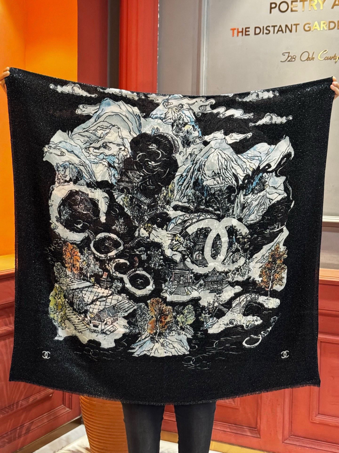 샤넬(CHANEL) 하이엔드 캐시미어 머플러 목도리 스카프