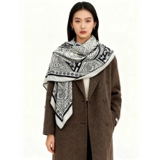 에르메스(HERMES) 하트 실크 캐시미어 머플러 목도리 스카프