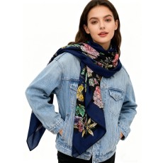 디올(DIOR) 아스트랄 플라워 스퀘어 머플러 목도리 스카프