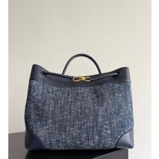Bottega Veneta BV 보테가 베네타 안디아모(Andiamo) 데님 믹스 가방 - 대형 라지
